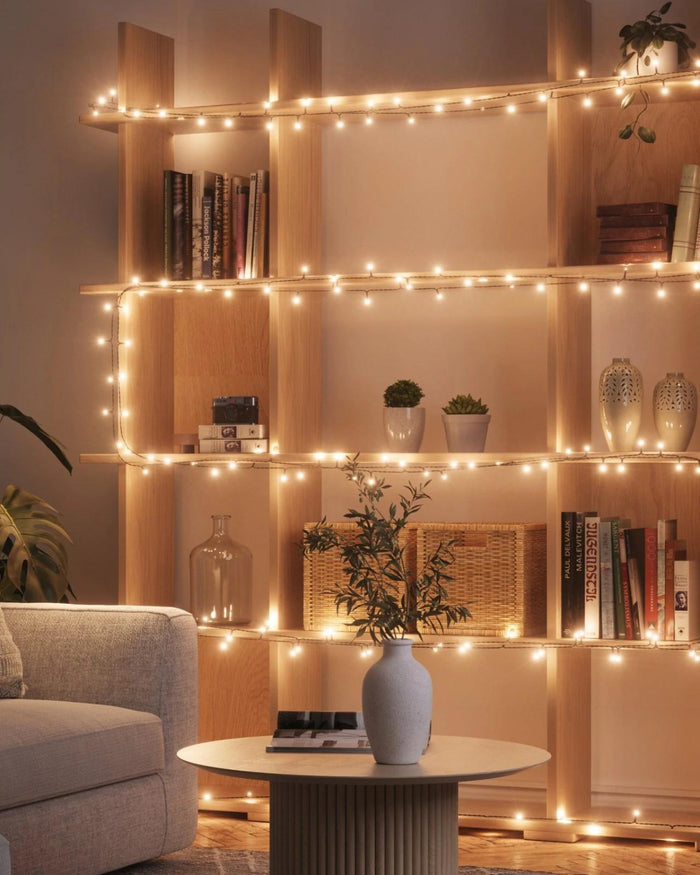 Bandă Led RGB Smart Nanoleaf Essentials Holiday String Starter Kit, 20 metri