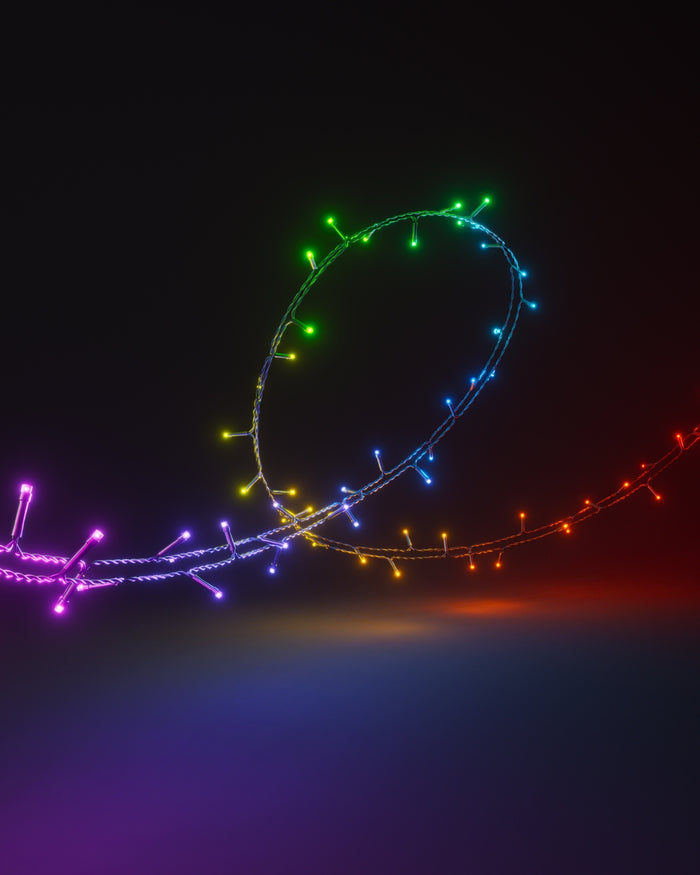 Bandă Led RGB Smart Nanoleaf Essentials Holiday String Starter Kit, 20 metri