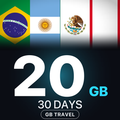 eSIM America Latină 20 GB, 30 DAYS — GB Travel