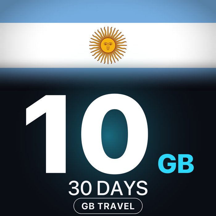 eSIM Argentina 10 GB, 30 DAYS — GB Travel