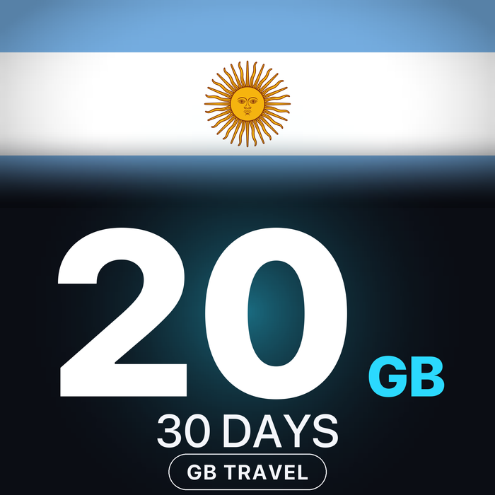 eSIM Argentina 20 GB, 30 DAYS — GB Travel