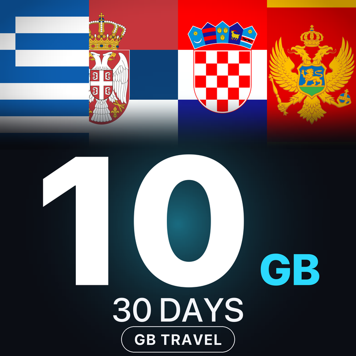 eSIM Balcani 10 GB, 30 DAYS — GB Travel