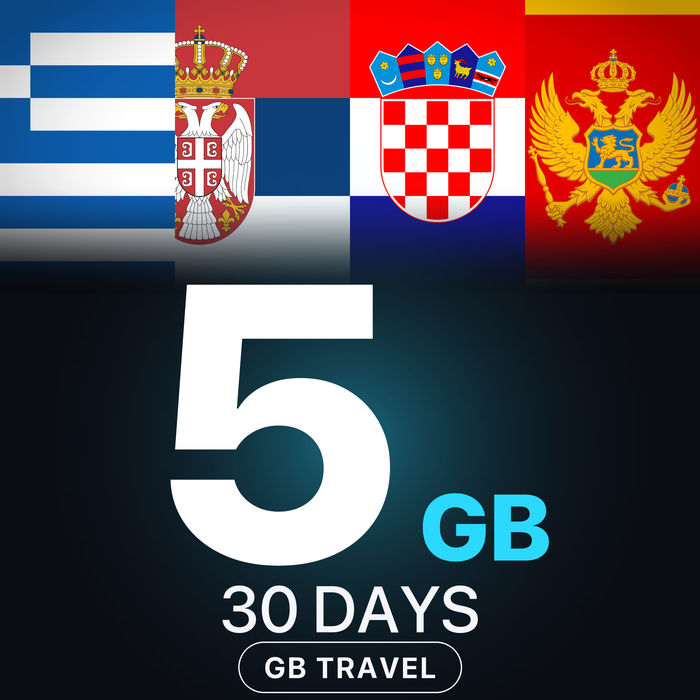 eSIM Balcani 5 GB, 30 DAYS — GB Travel