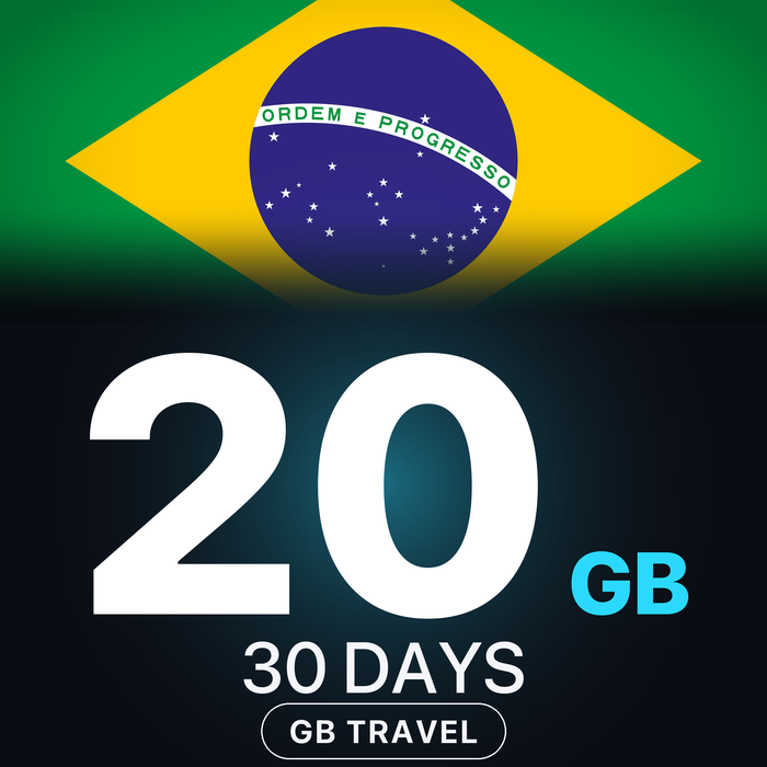 eSIM Brazilia 20 GB, 30 DAYS — GB Travel