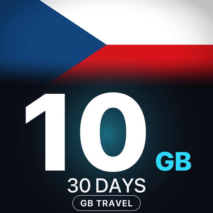 eSIM Cehia 10 GB, 30 DAYS — GB Travel