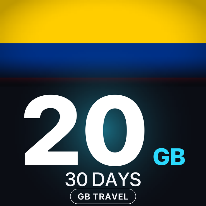 eSIM Columbia 20 GB, 30 DAYS — GB Travel