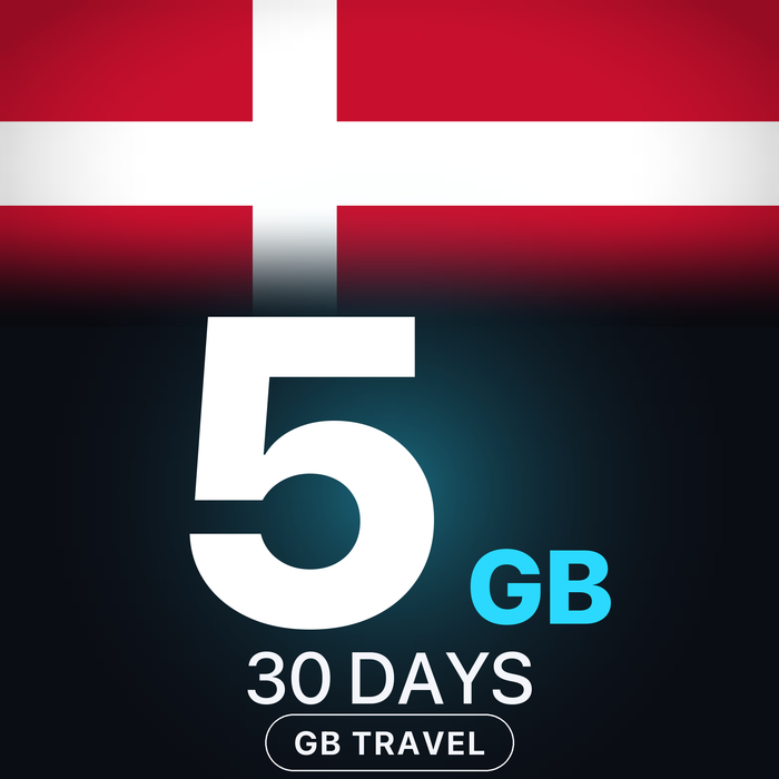 eSIM Danemarca 5 GB, 30 DAYS — GB Travel
