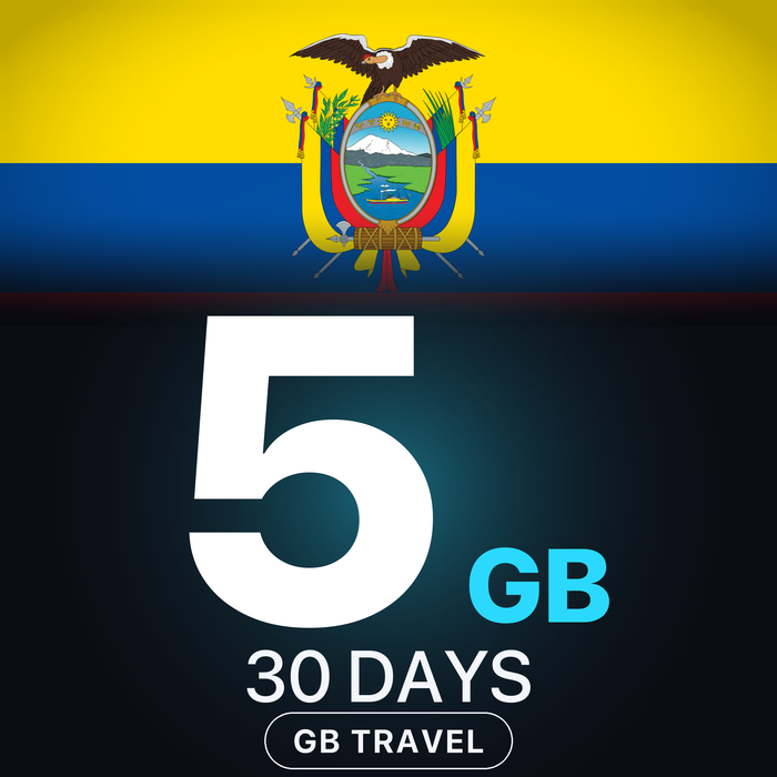 eSIM Ecuador 5 GB, 30 DAYS — GB Travel