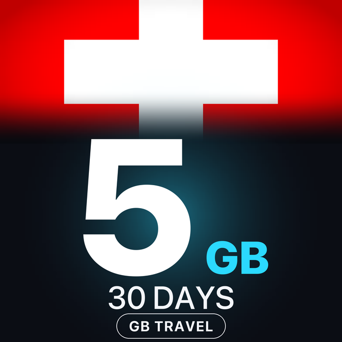 eSIM Elveția 5 GB, 30 DAYS — GB Travel