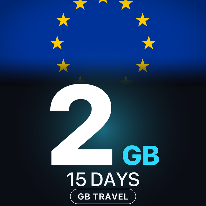eSIM Europa 2 GB, 15 DAYS — GB Travel