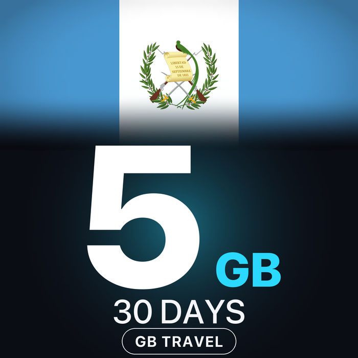 eSIM Guatemala 5 GB, 30 DAYS — GB Travel