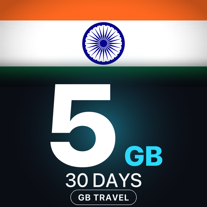 eSIM India 5 GB, 30 DAYS — GB Travel