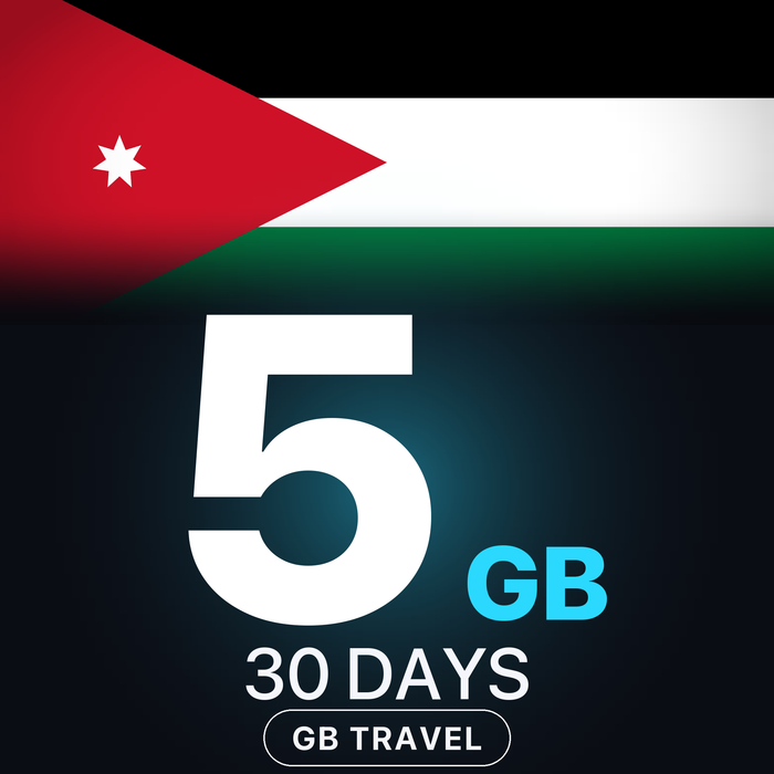eSIM Iordania 5 GB, 30 DAYS — GB Travel