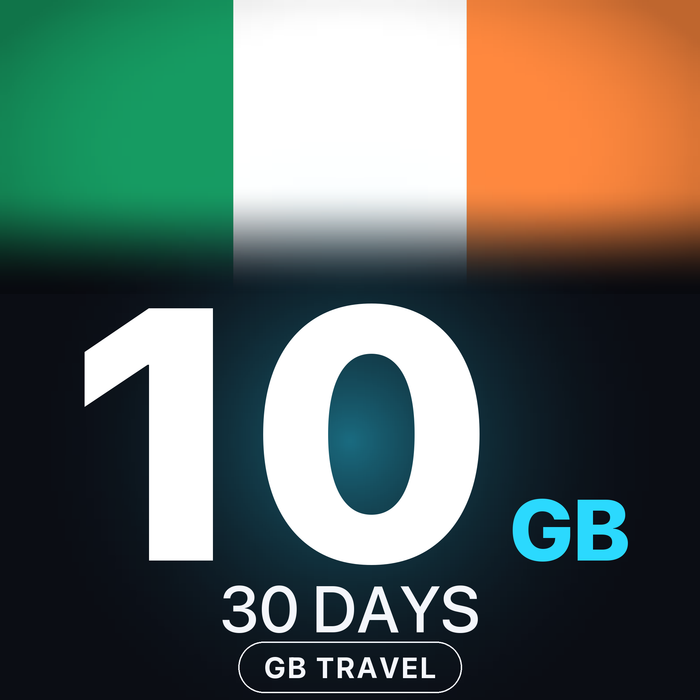 eSIM Irlanda 10 GB, 30 DAYS — GB Travel
