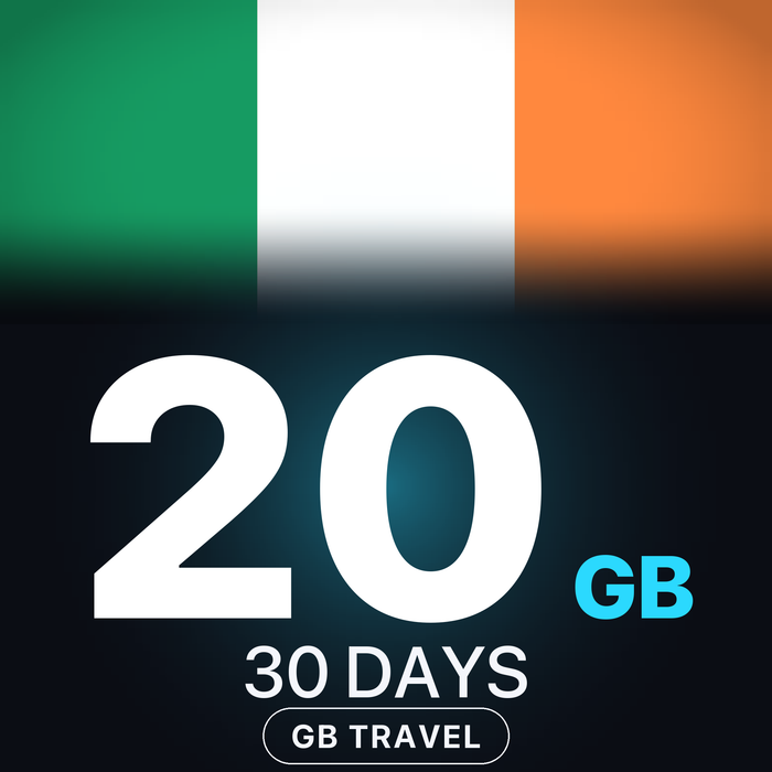 eSIM Irlanda 20 GB, 30 DAYS — GB Travel