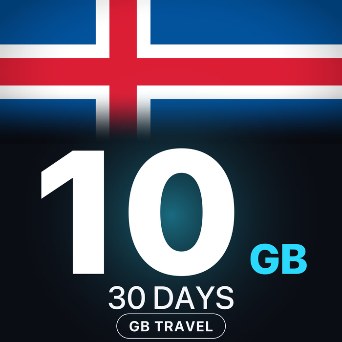 eSIM Islanda 10 GB, 30 DAYS — GB Travel