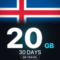 eSIM Islanda 20 GB, 30 DAYS — GB Travel