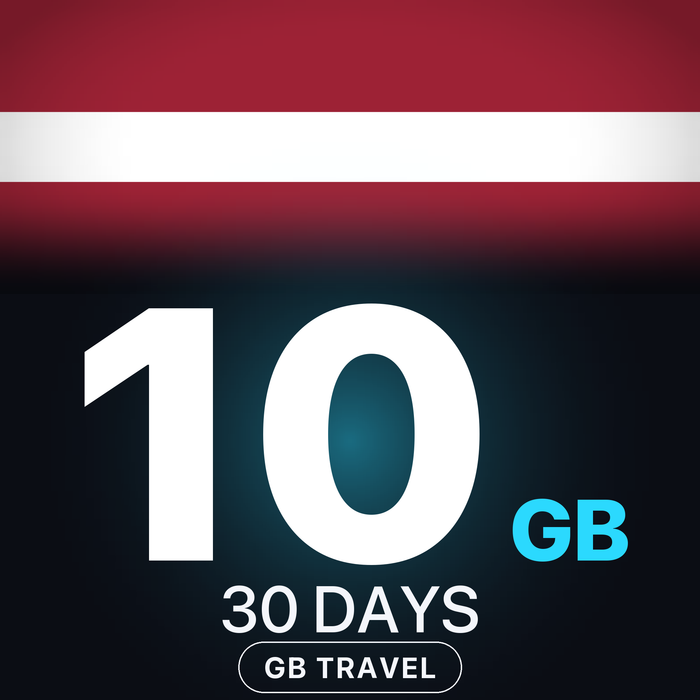 eSIM Letonia 10 GB, 30 DAYS — GB Travel