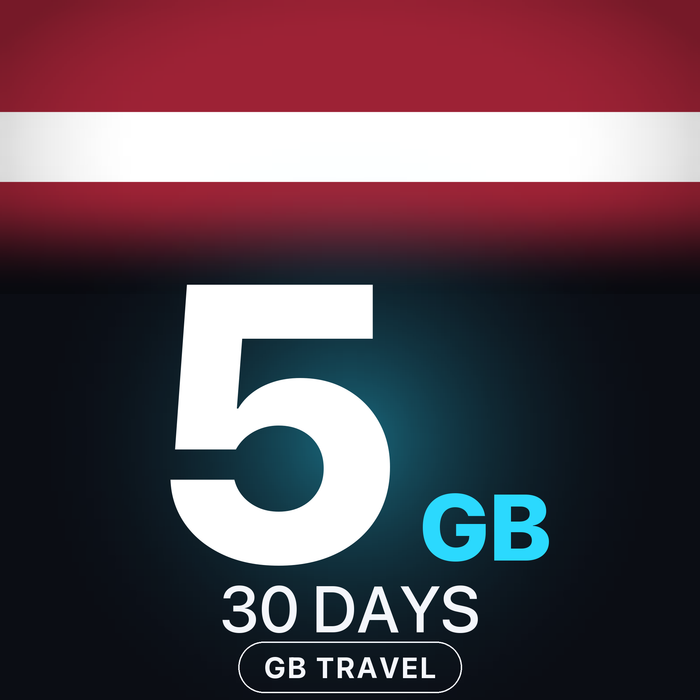 eSIM Letonia 5 GB, 30 DAYS — GB Travel