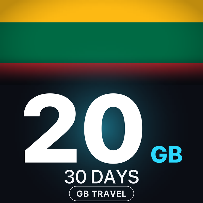 eSIM Lituania 20 GB, 30 DAYS — GB Travel