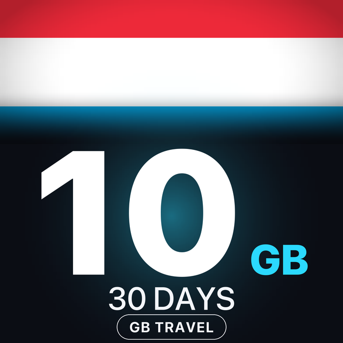 eSIM Luxemburg 10 GB, 30 DAYS — GB Travel