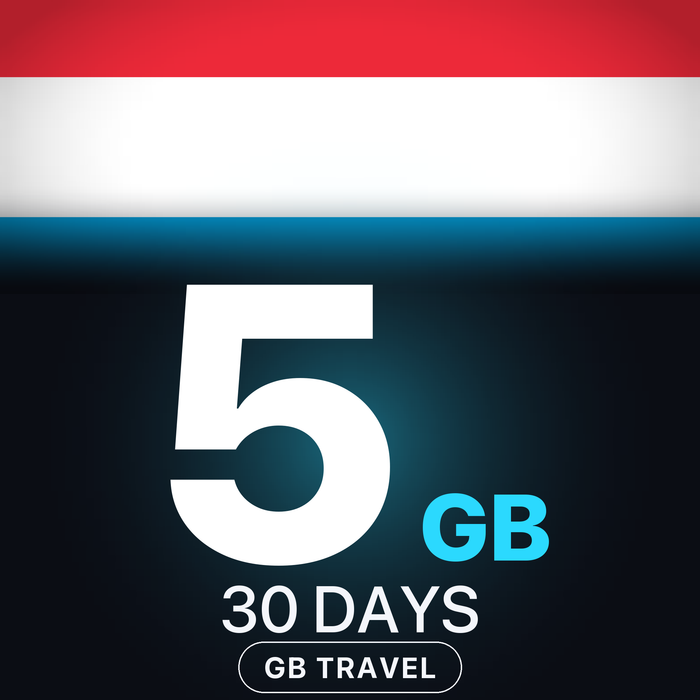 eSIM Luxemburg 5 GB, 30 DAYS — GB Travel