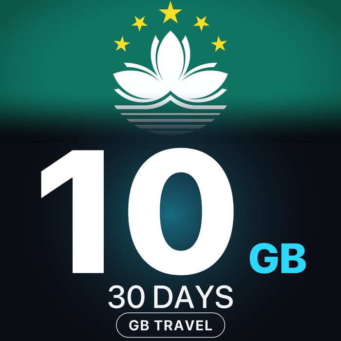 eSIM Macao 10 GB, 30 DAYS — GB Travel