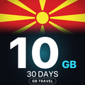 eSIM Macedonia de Nord 10 GB, 30 DAYS — GB Travel