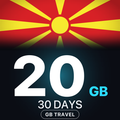 eSIM Macedonia de Nord 20 GB, 30 DAYS — GB Travel