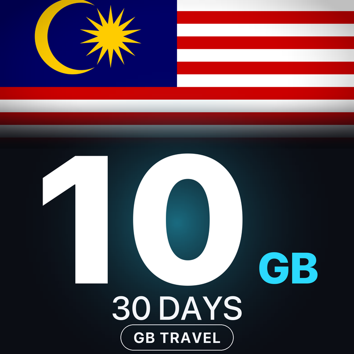 eSIM Malaezia 10 GB, 30 DAYS — GB Travel