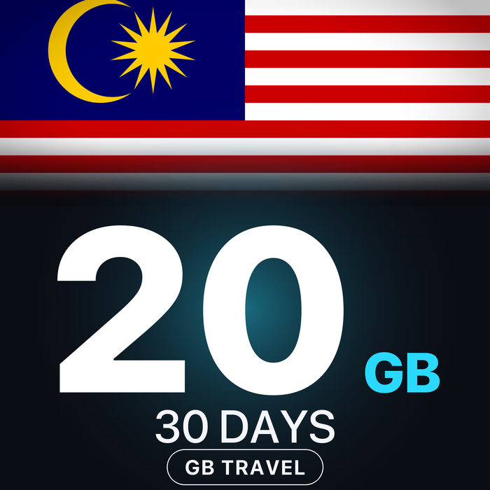 eSIM Malaezia 20 GB, 30 DAYS — GB Travel