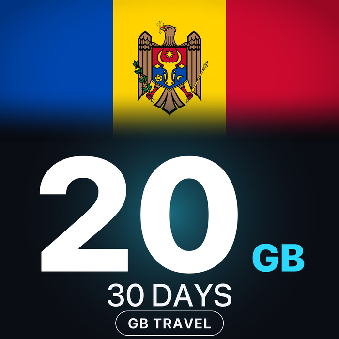 eSIM Moldova 20 GB, 30 DAYS — GB Travel