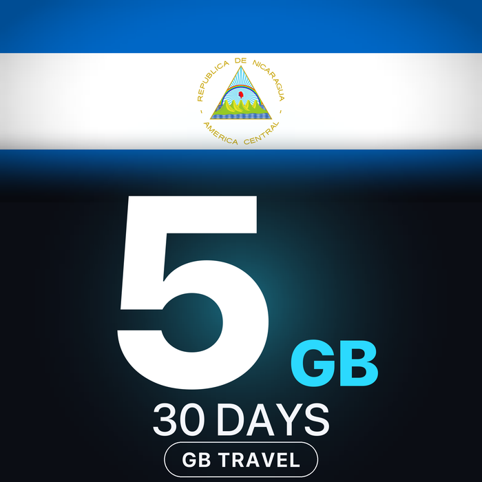 eSIM Nicaragua 5 GB, 30 DAYS — GB Travel