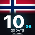 eSIM Norvegia 10 GB, 30 DAYS — GB Travel