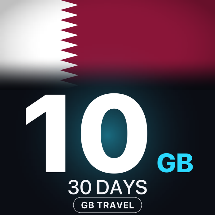 eSIM Qatar 10 GB, 30 DAYS — GB Travel