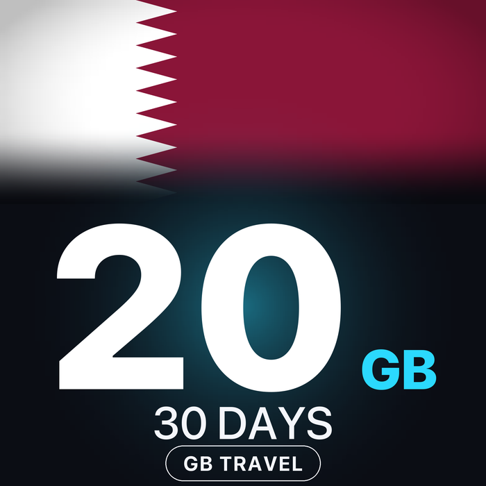eSIM Qatar 20 GB, 30 DAYS — GB Travel