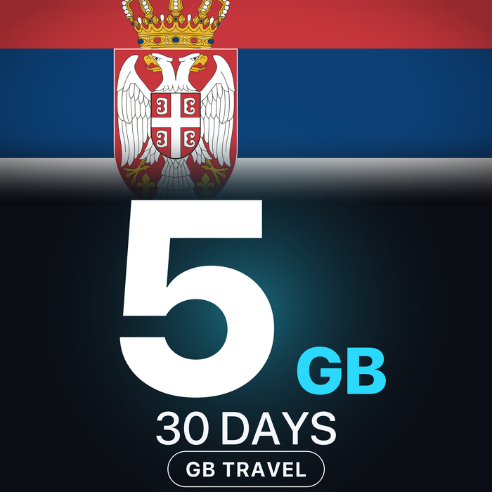 eSIM Serbia 5 GB, 30 DAYS — GB Travel