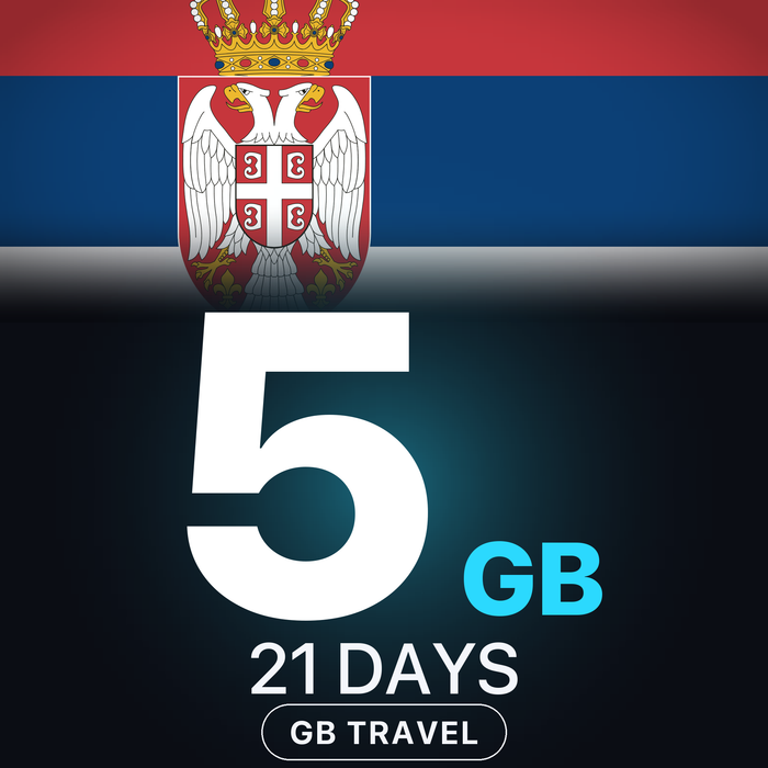 eSIM Serbia 5 GB, 21 DAYS — GB Travel