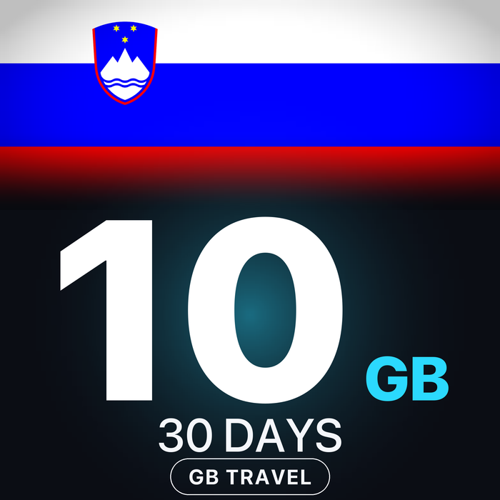 eSIM Slovenia 10 GB, 30 DAYS — GB Travel