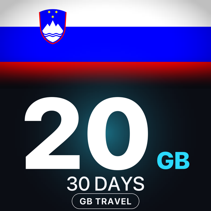 eSIM Slovenia 20 GB, 30 DAYS — GB Travel