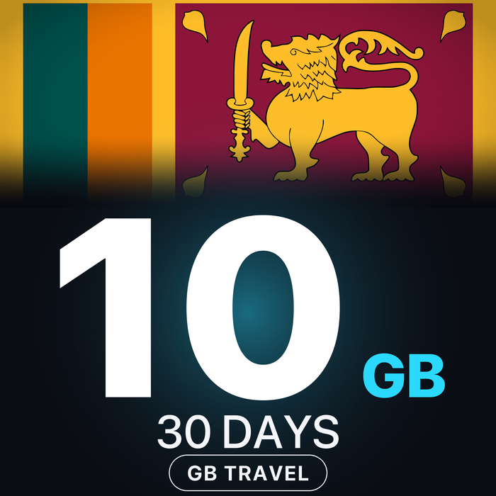 eSIM Sri Lanka 10 GB, 30 DAYS — GB Travel