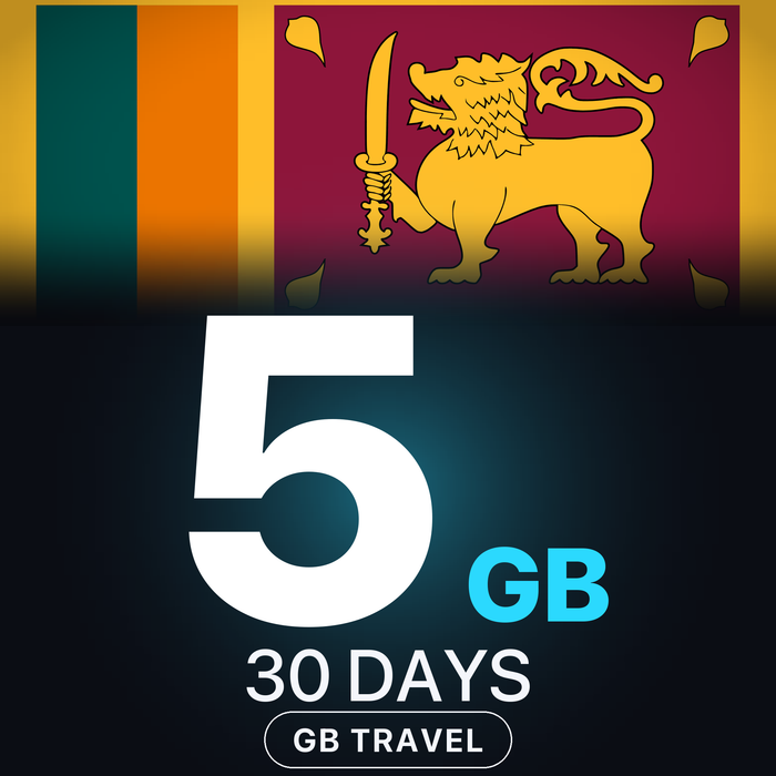 eSIM Sri Lanka 5 GB, 30 DAYS — GB Travel