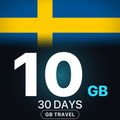 eSIM Suedia 10 GB, 30 DAYS — GB Travel