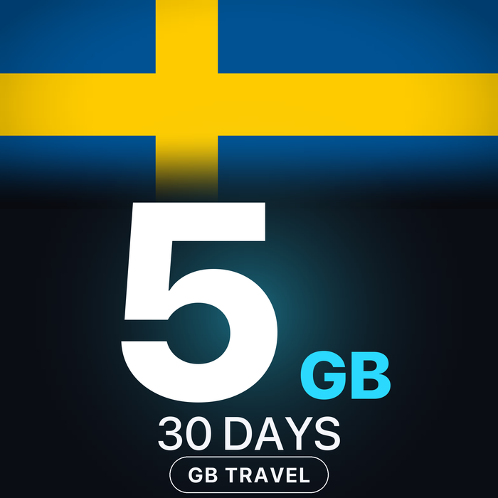 eSIM Suedia 5 GB, 30 DAYS — GB Travel