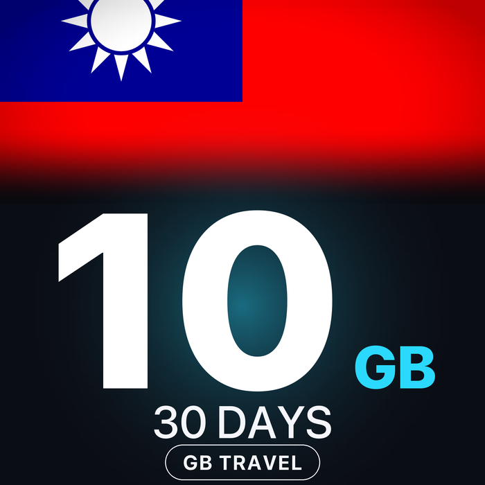 eSIM Taiwan 10 GB, 30 DAYS — GB Travel