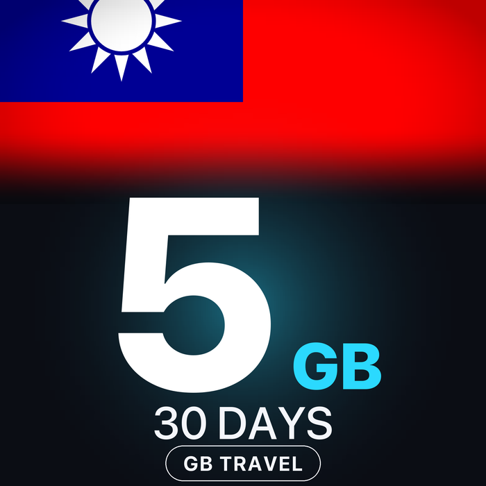 eSIM Taiwan 5 GB, 30 DAYS — GB Travel