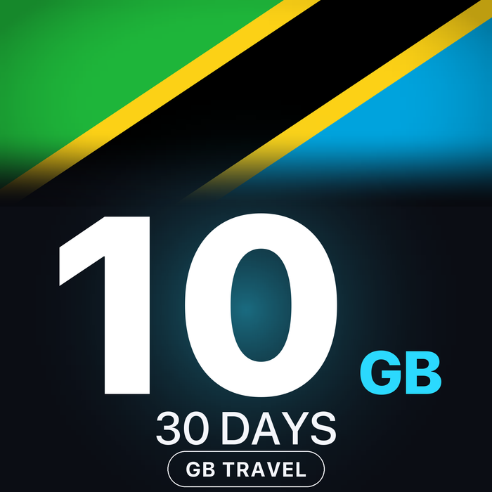 eSIM Tanzania 10 GB, 30 DAYS — GB Travel