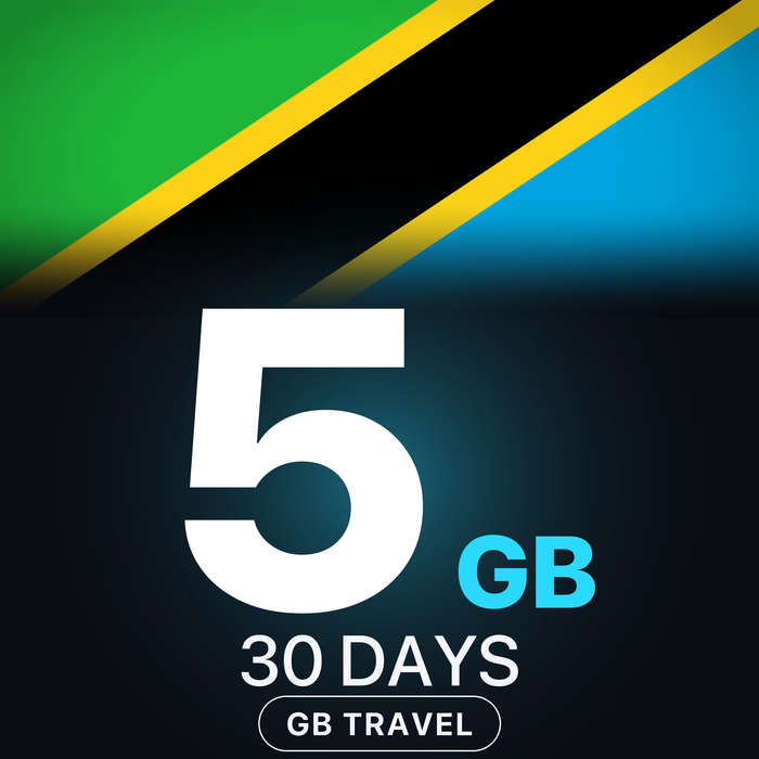 eSIM Tanzania 5 GB, 30 DAYS — GB Travel