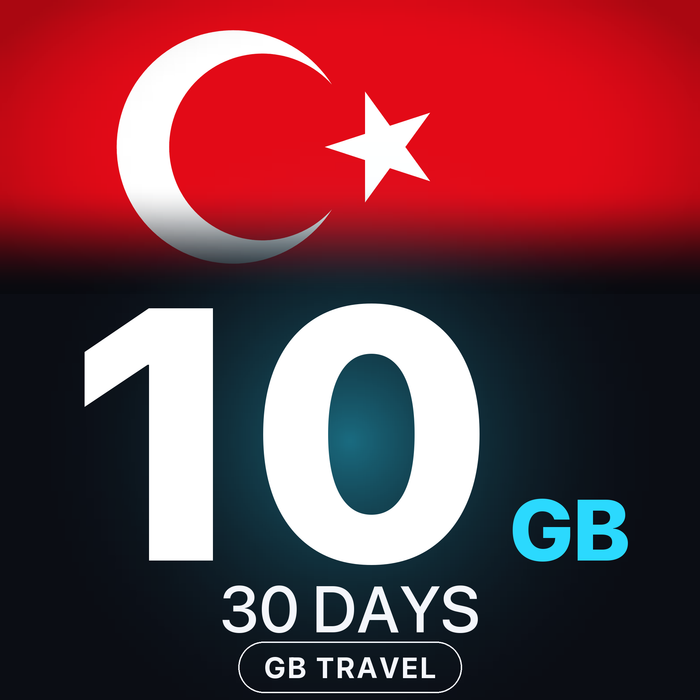 eSIM Turcia 10 GB, 30 DAYS — GB Travel