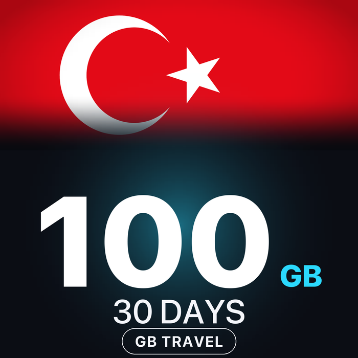 eSIM Turcia 100 GB, 30 DAYS — GB Travel
